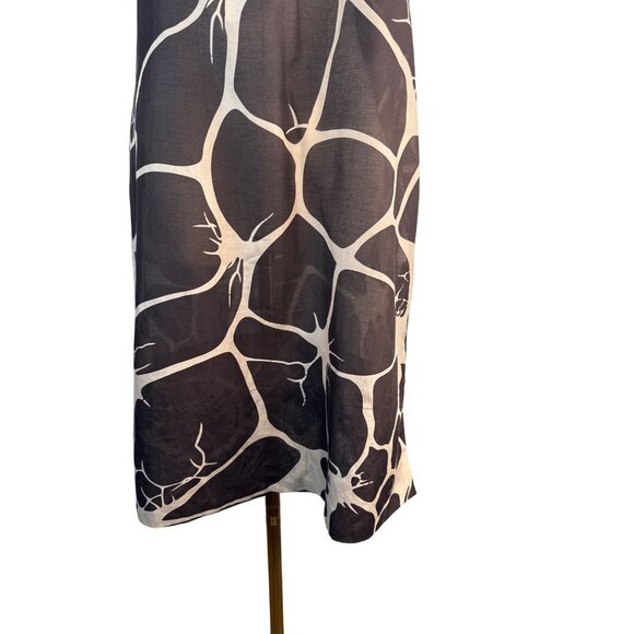 ZARA Sleeveless Small Beaded Scoop Neck Shift Dress Cotton & Silk Blend - Picture 8 of 14